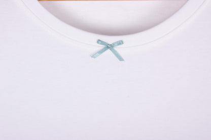Soft White & Sage Bow Stripes