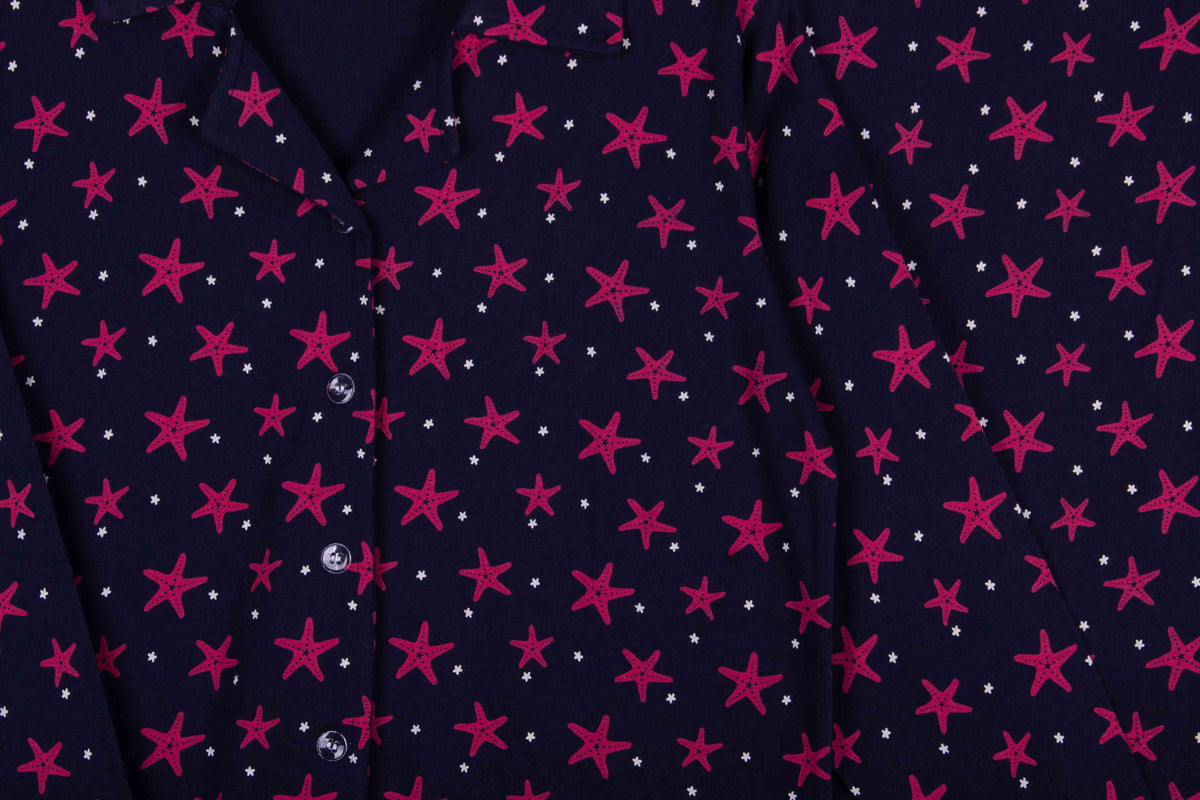 Navy Fuchsia Starfish