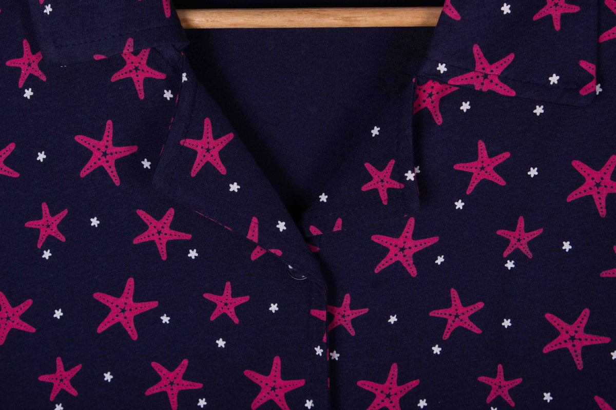 Navy Fuchsia Starfish