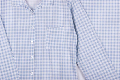 Powder Blue Gingham Checks