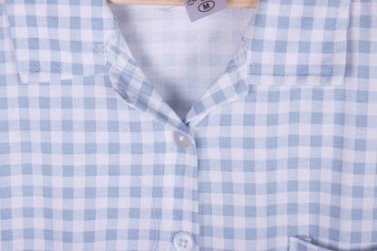 Powder Blue Gingham Checks