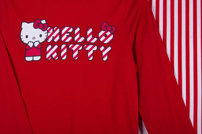 Bowed Candy Cane Hello Kitty