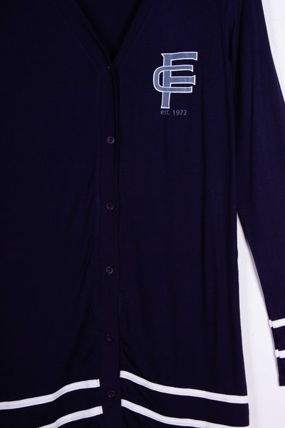Navy & White Soft Varsity Stripes