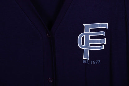 Navy & White Soft Varsity Stripes