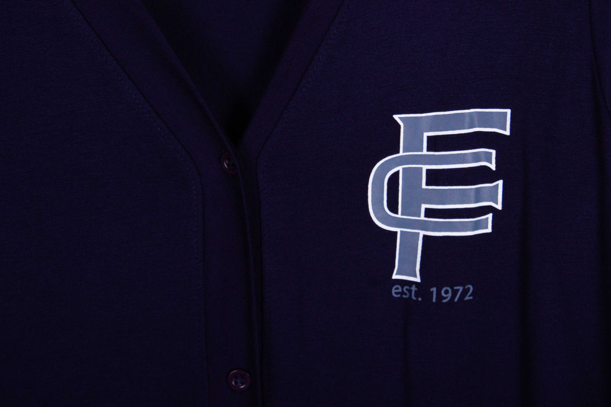 Navy & White Soft Varsity Stripes