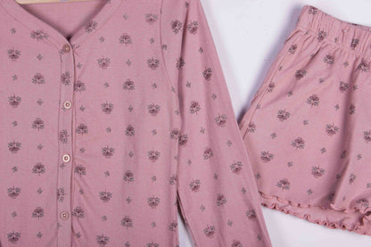Dusty Rose Tiny Florals Shorts