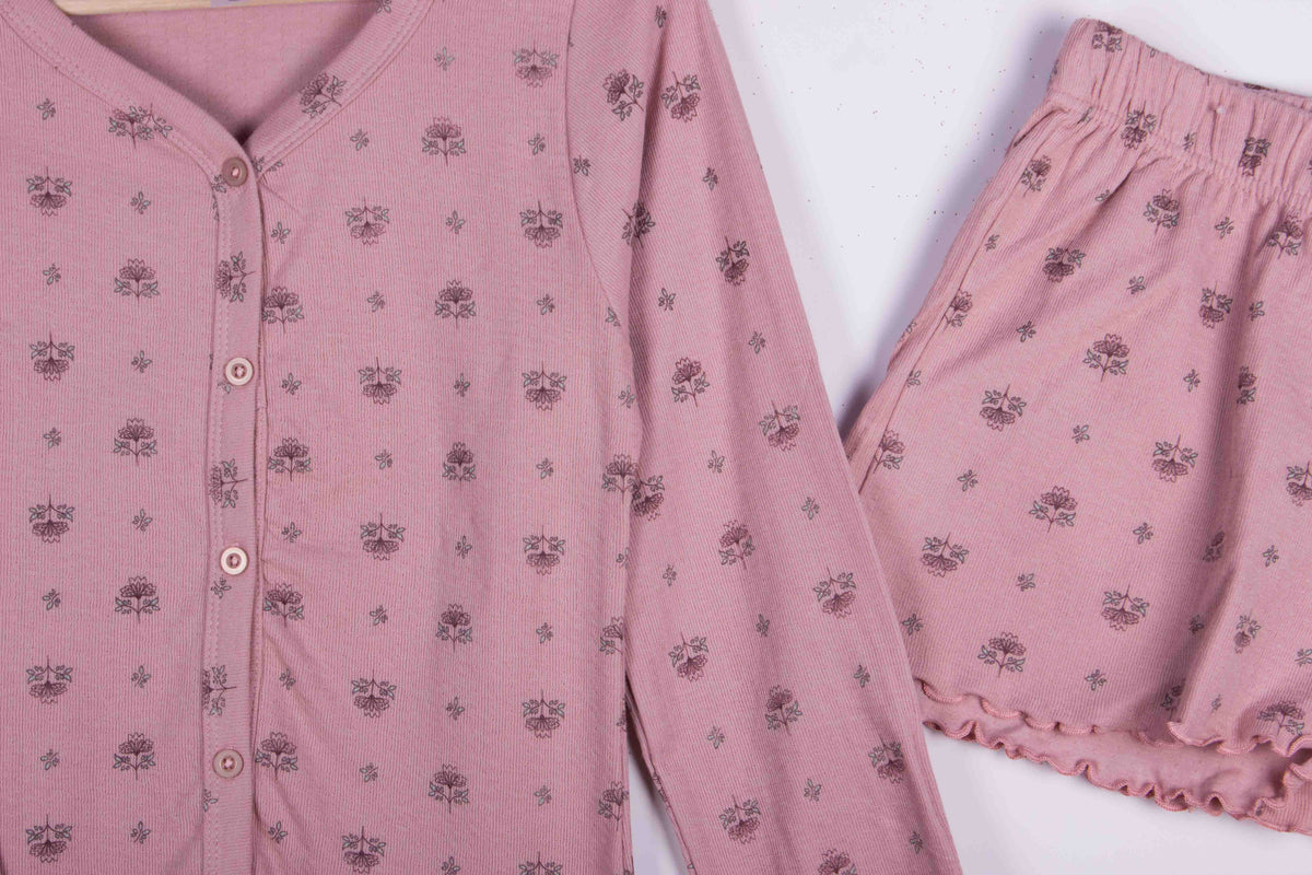 Dusty Rose Tiny Florals Shorts
