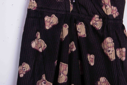 Black & Caramel Teddy Bears Shorts