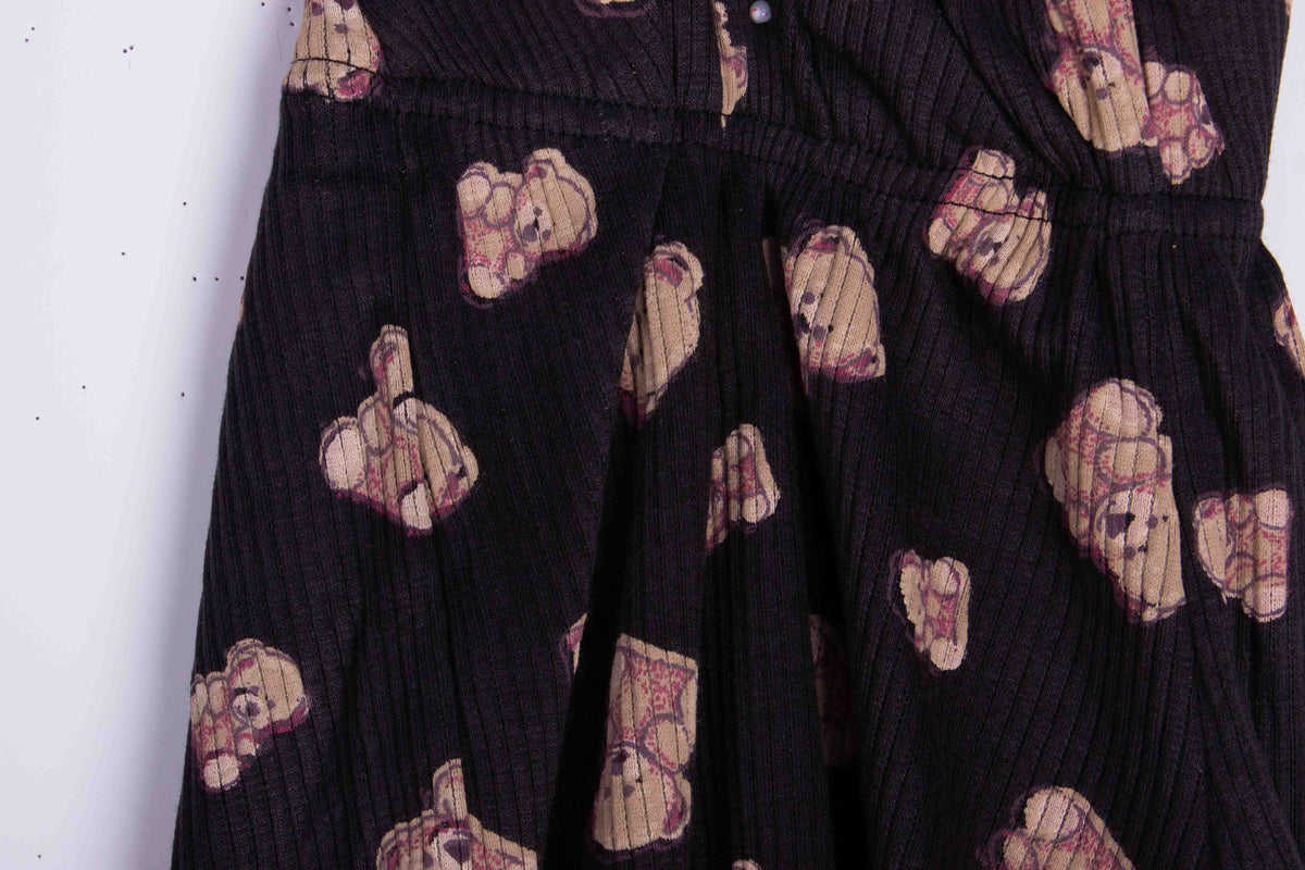Black & Caramel Teddy Bears Shorts