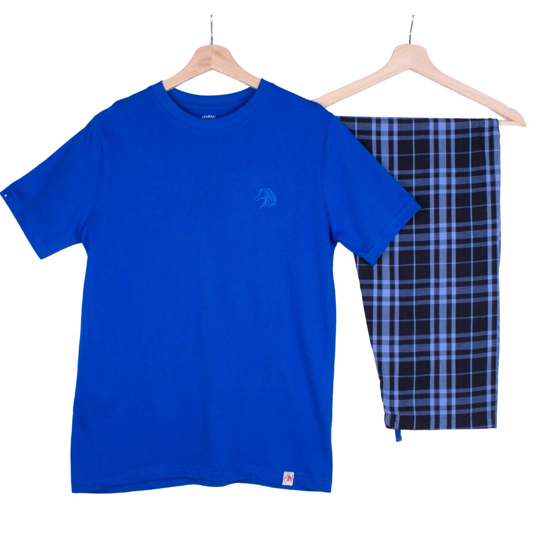 Royal Blue + Tartan Plaid (Match with Dads)