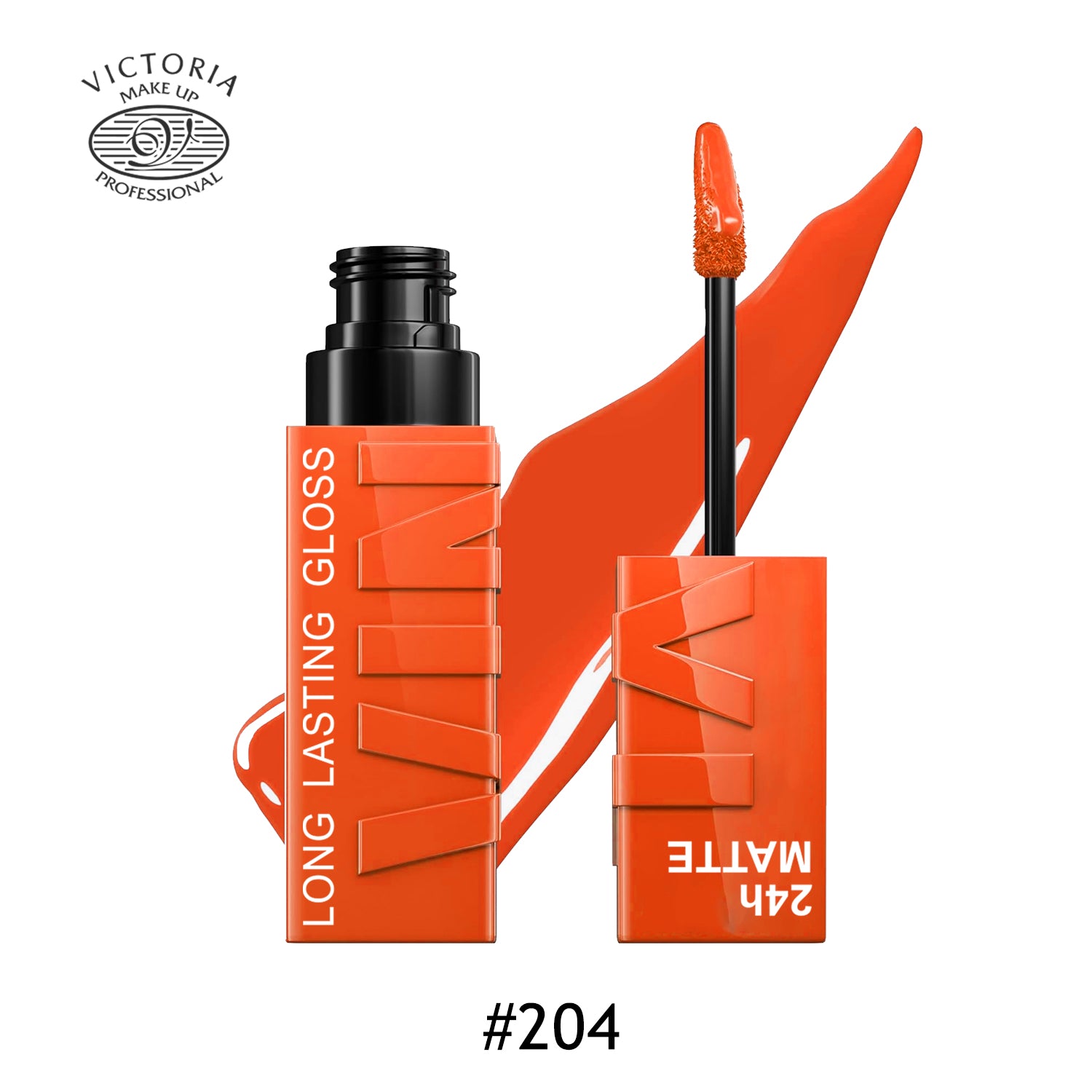 Victoria 24HR Matte Long Lasting Gloss- 204