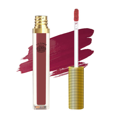 Matte Lip Gloss - RED DAHALIA-05