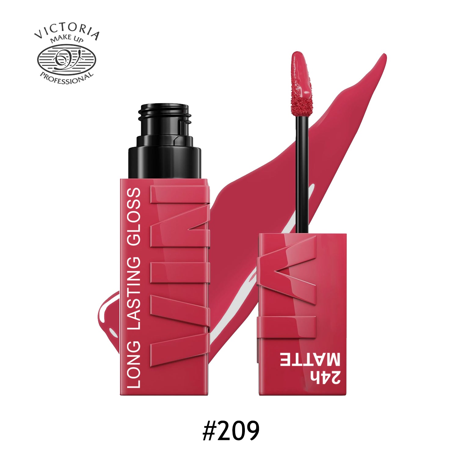 Victoria 24HR Matte Long Lasting Gloss- 209