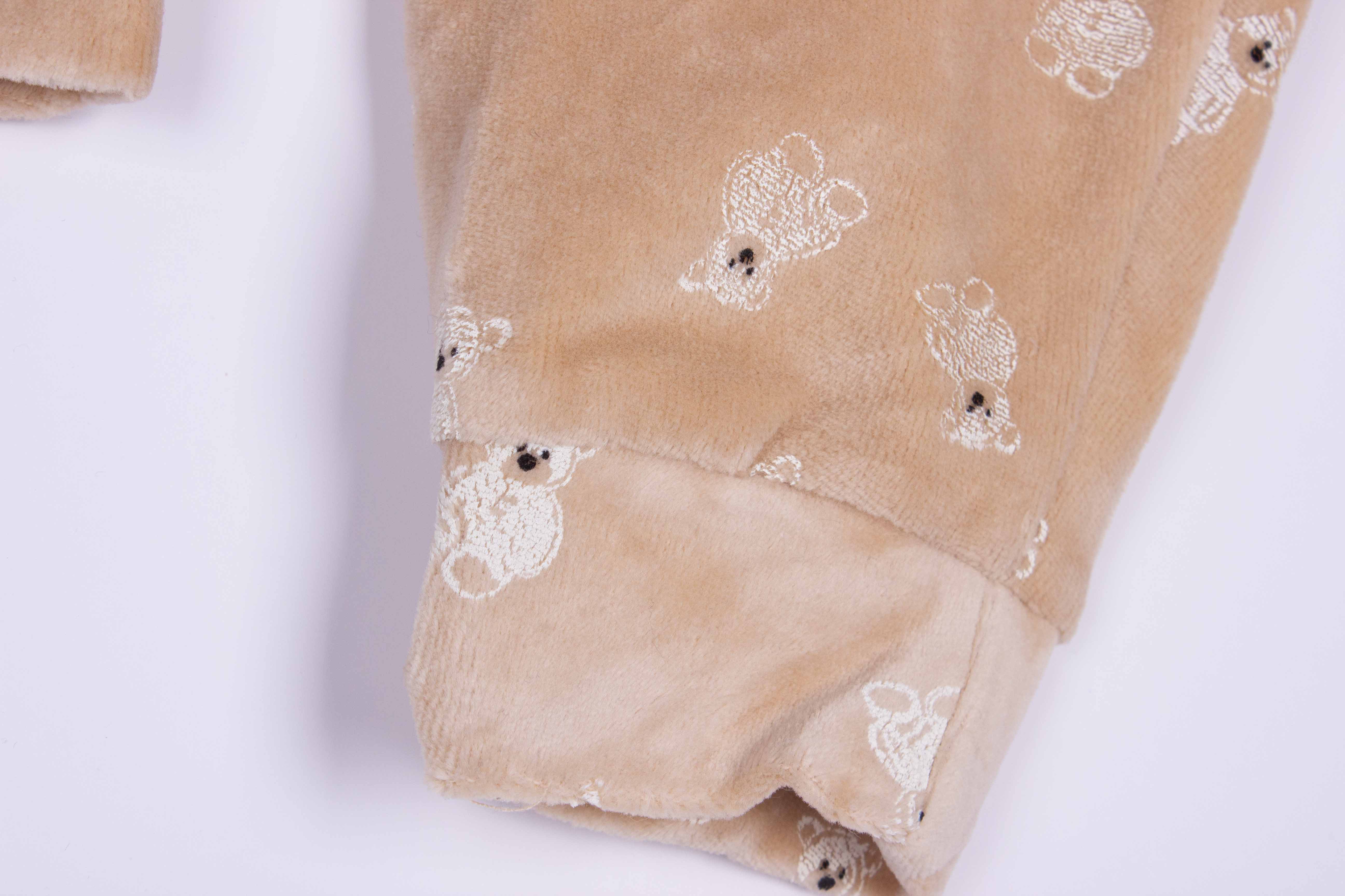 Teddy Beige Plush Velvet