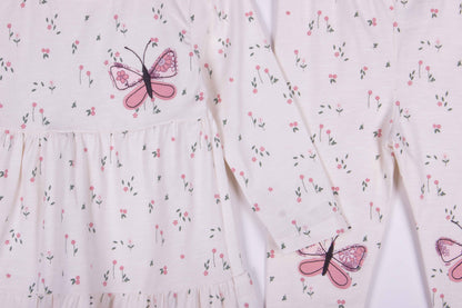 Floral Butterfly Long Dress Pajama