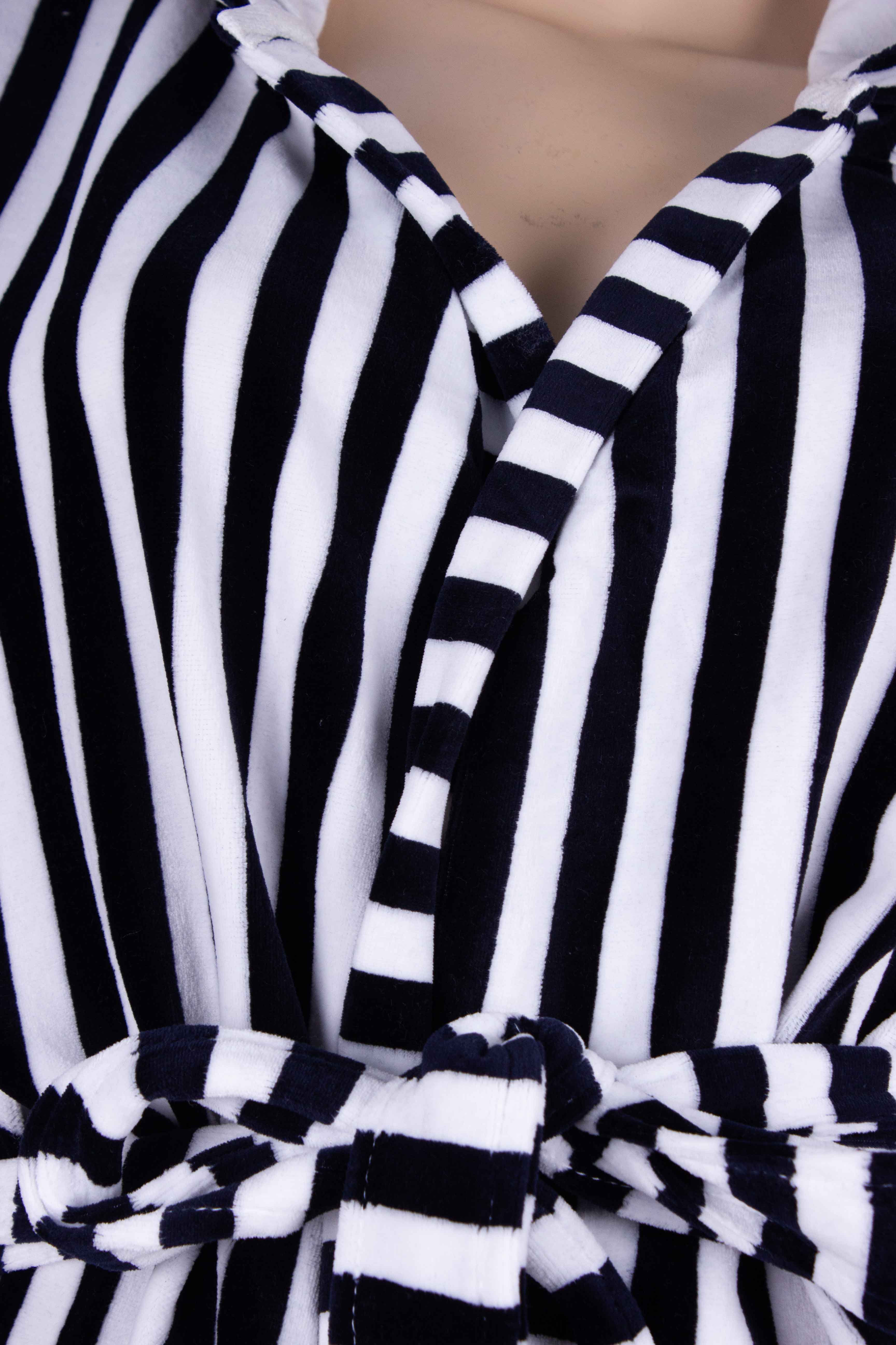 Midnight Stripe Robe (Velvet)