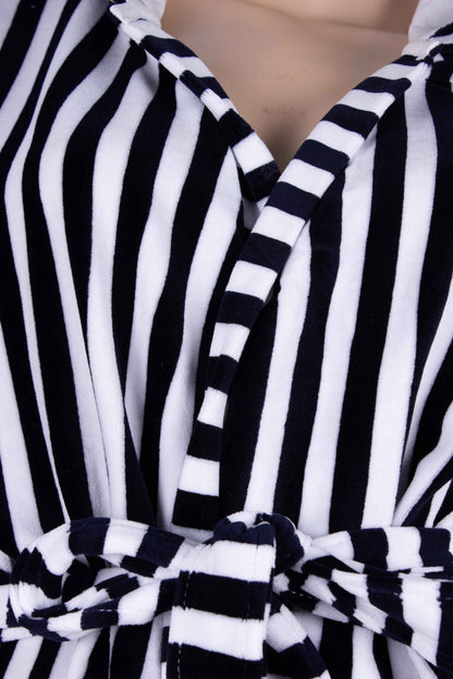 Midnight Stripe Robe (Velvet)