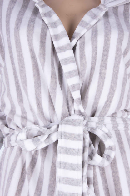 Cocoa Stripe Robe (Velvet)