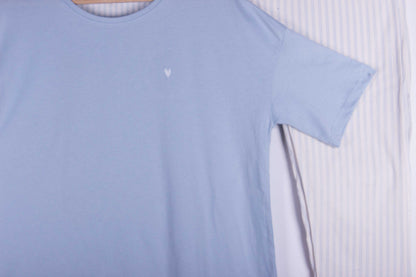 Classy Powder Blue Pinstripes
