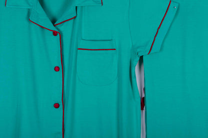 Turquoise Piping Soft Cotton