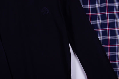 Kids Midnight Navy Red Plaid