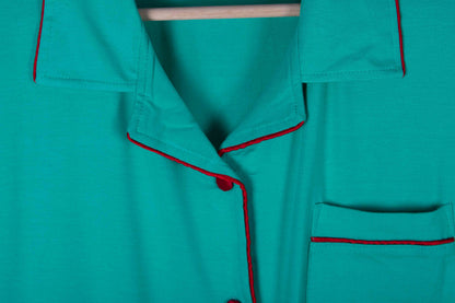 Turquoise Piping Soft Cotton