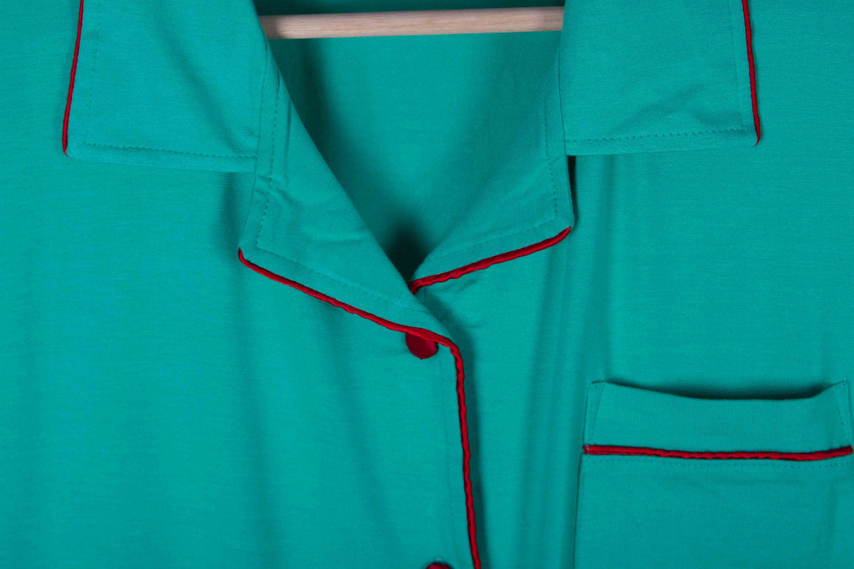 Turquoise Piping Soft Cotton