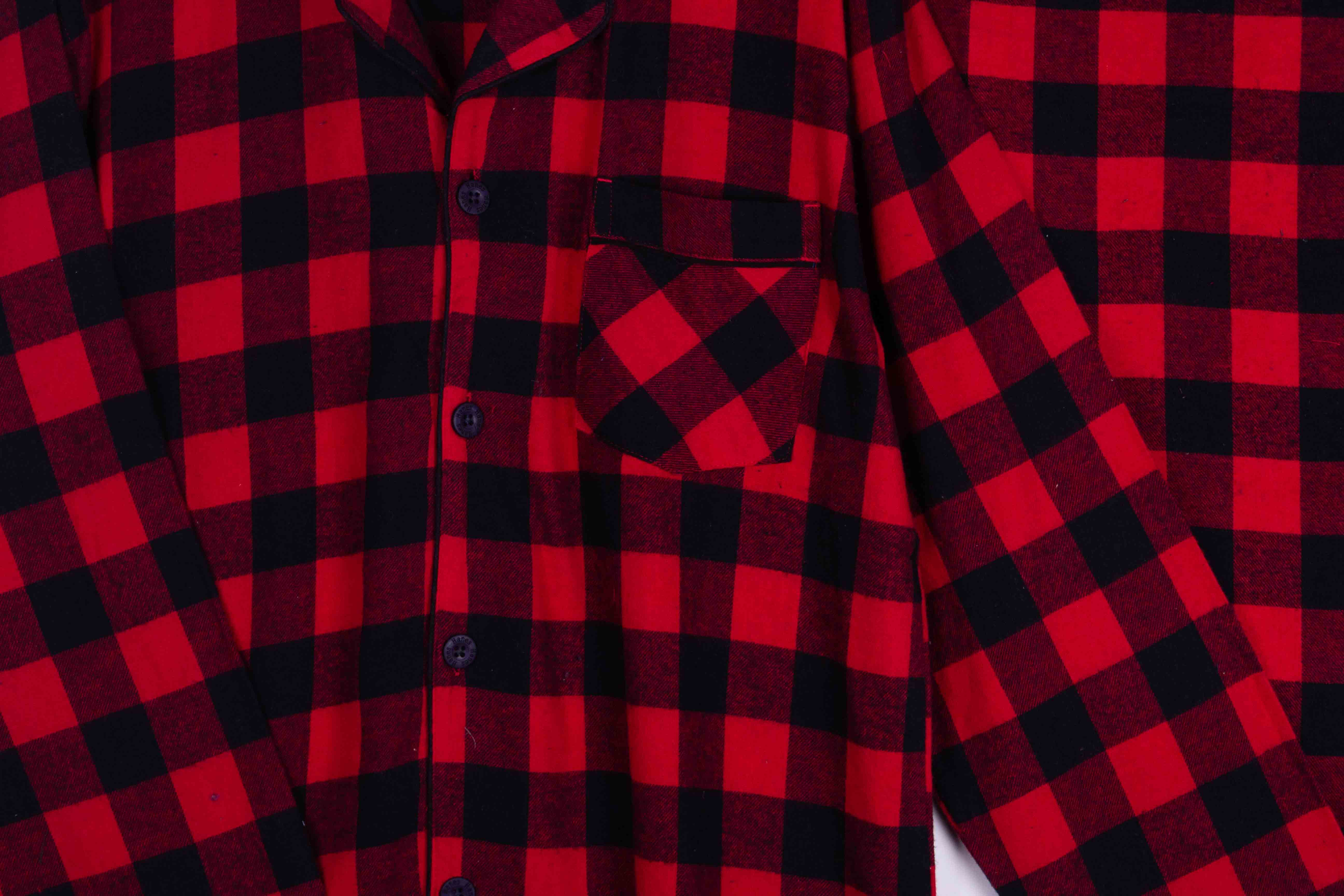 Red Black Buffalo Check