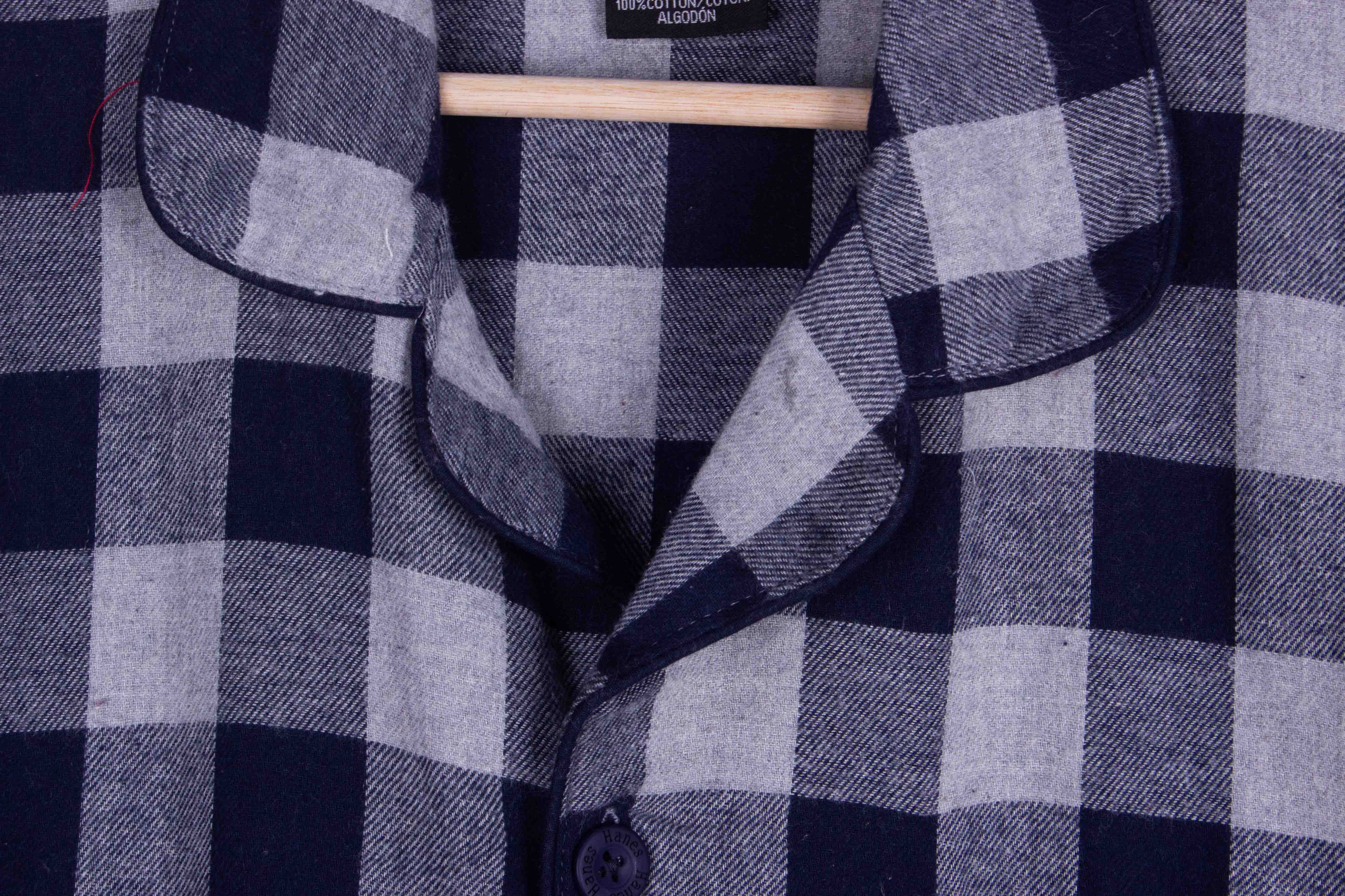 Grey Navy Buffalo Check