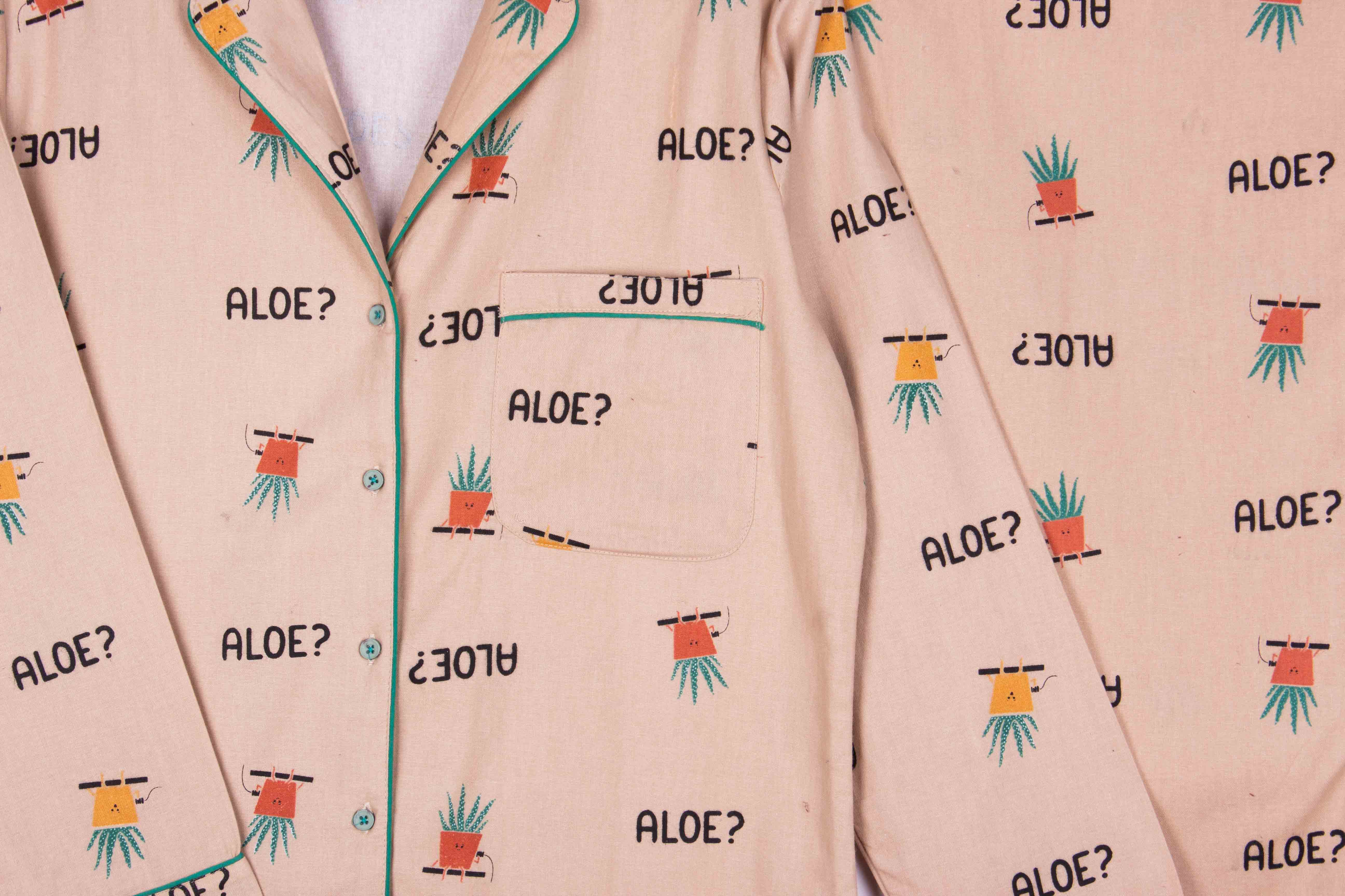 Aloe? (Khaki Cotton Non Stretch)