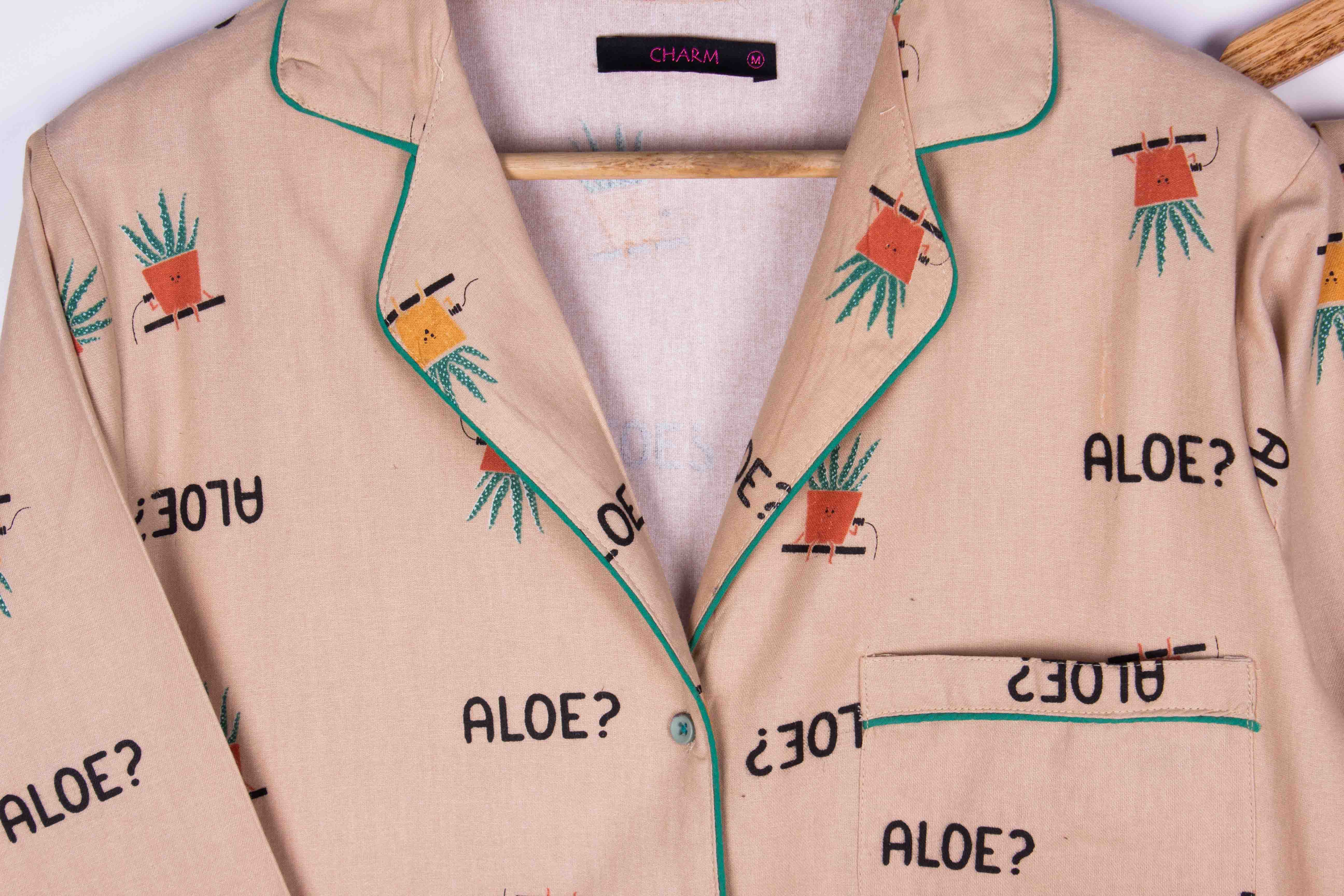 Aloe? (Khaki Cotton Non Stretch)