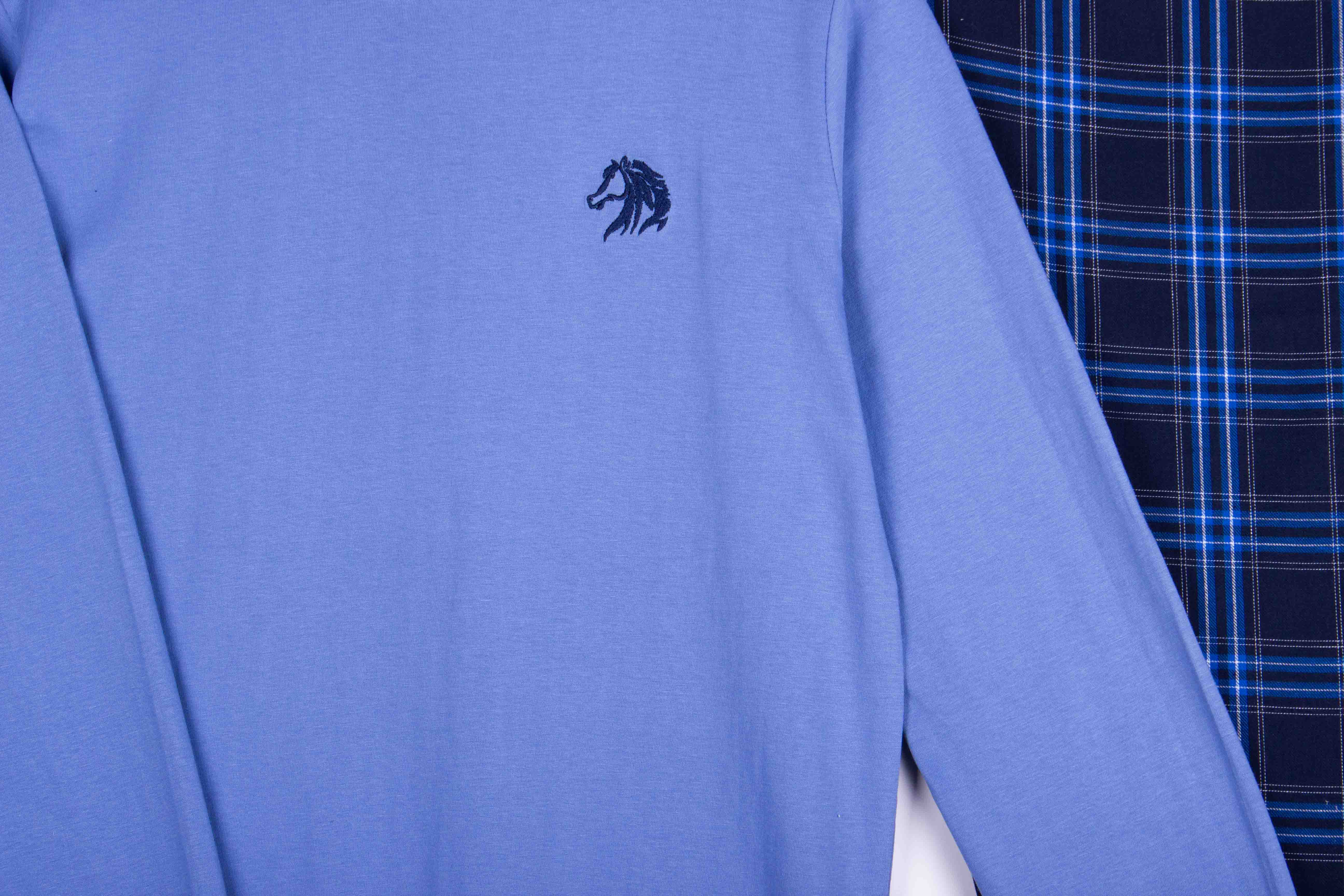 Coastal Blue Check Pajama Set