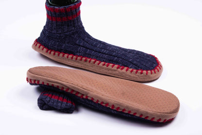 Midnight Ember Knit Sock Booties