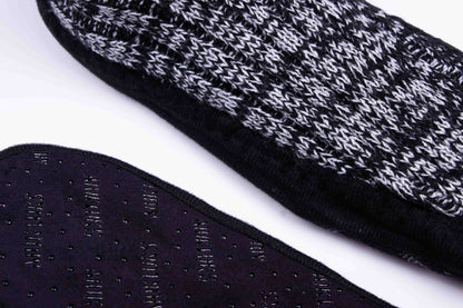 Black Frost Ribbed Sock Booties