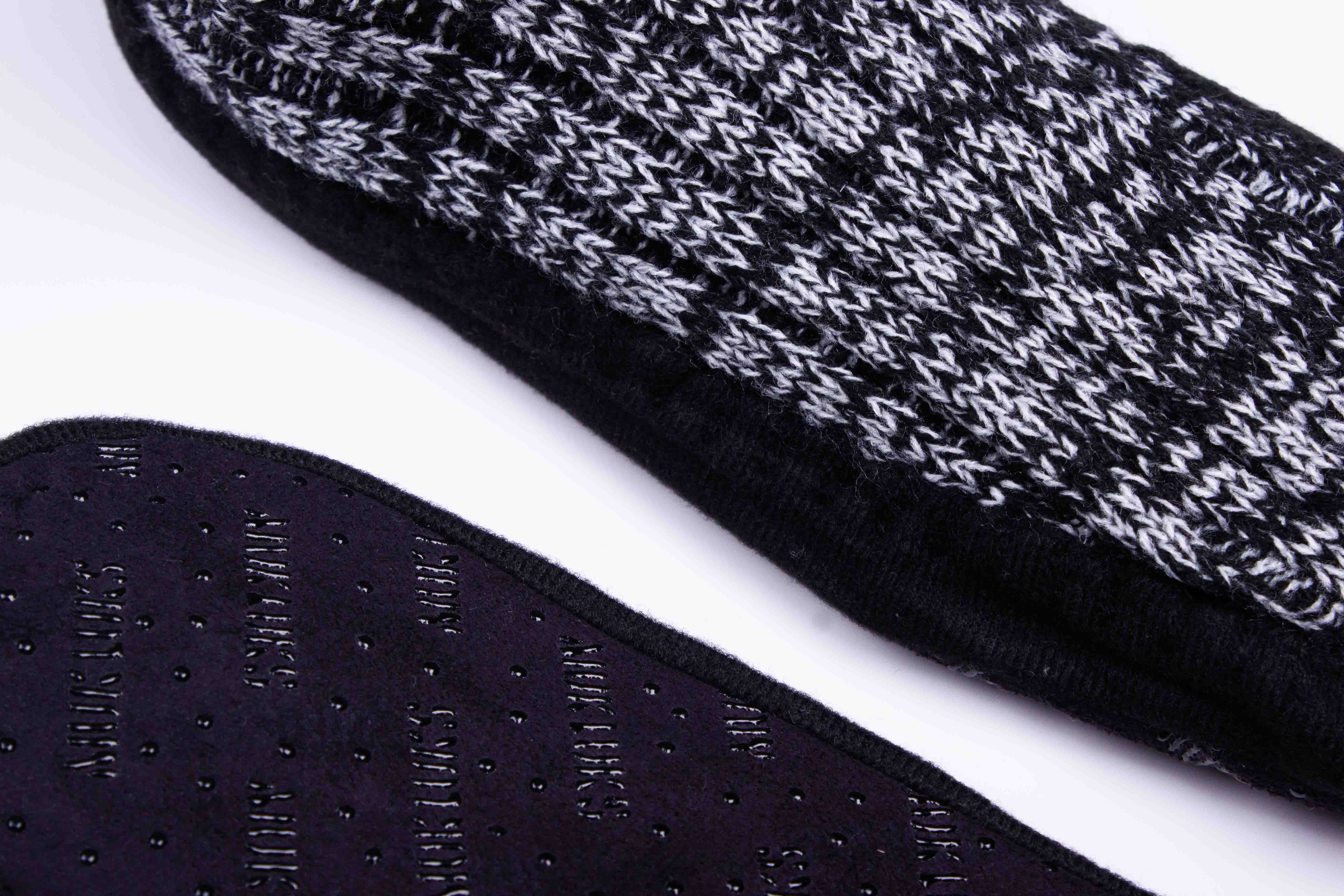 Black Frost Ribbed Sock Booties