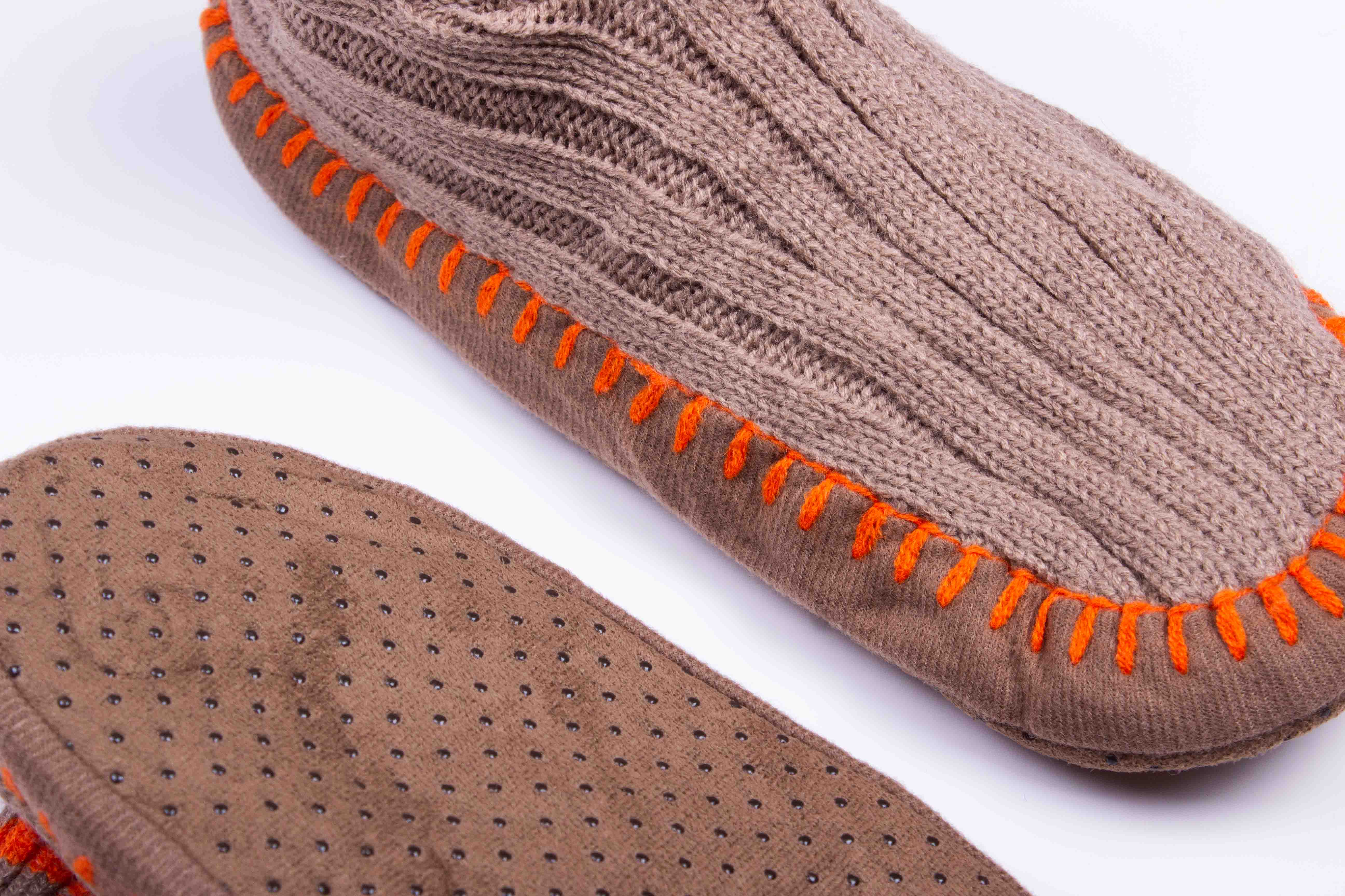 Sandstone Ember Knit Slipper Socks