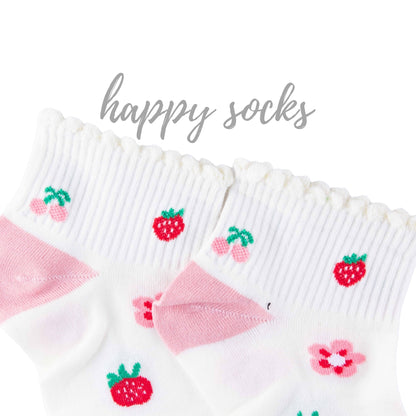 Berry Bear 3-Pack – Cute Ankle Socks