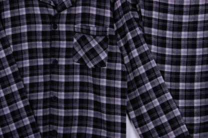 Classic Charcoal Night Plaid Set