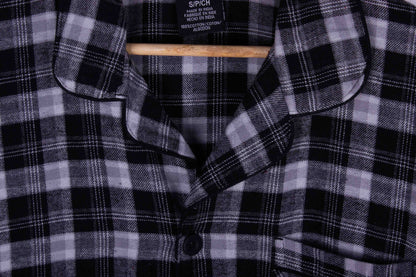 Classic Charcoal Night Plaid Set