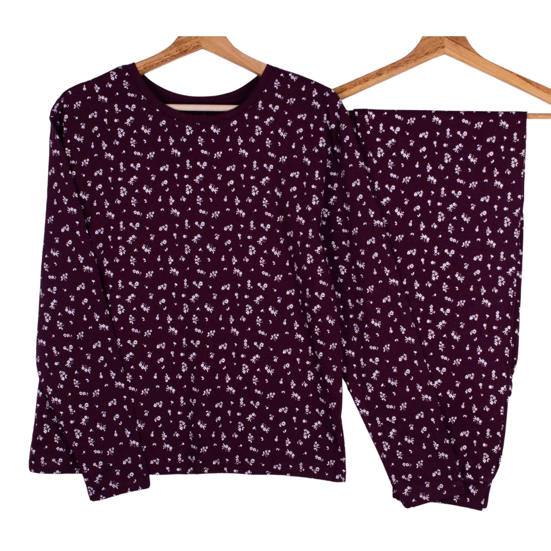 Burgundy Ditsy Floral