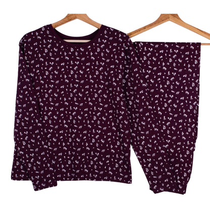 Burgundy Ditsy Floral