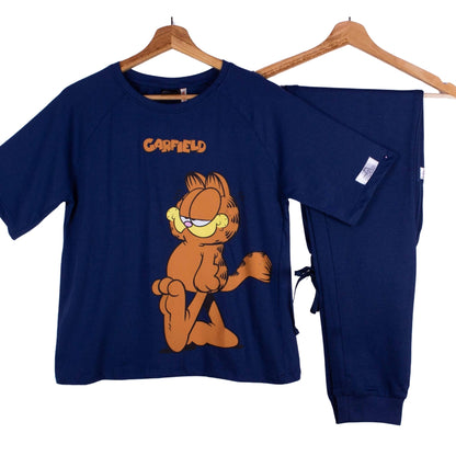 Navy Garfield Unbothered