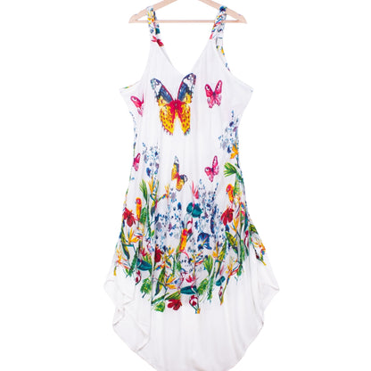 White Butterfly Dress (Soft Cotton)