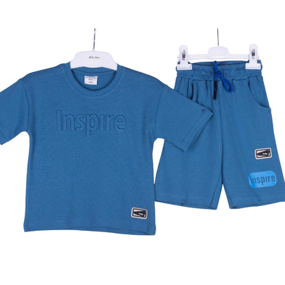 Inspire Teal Cotton Shorts