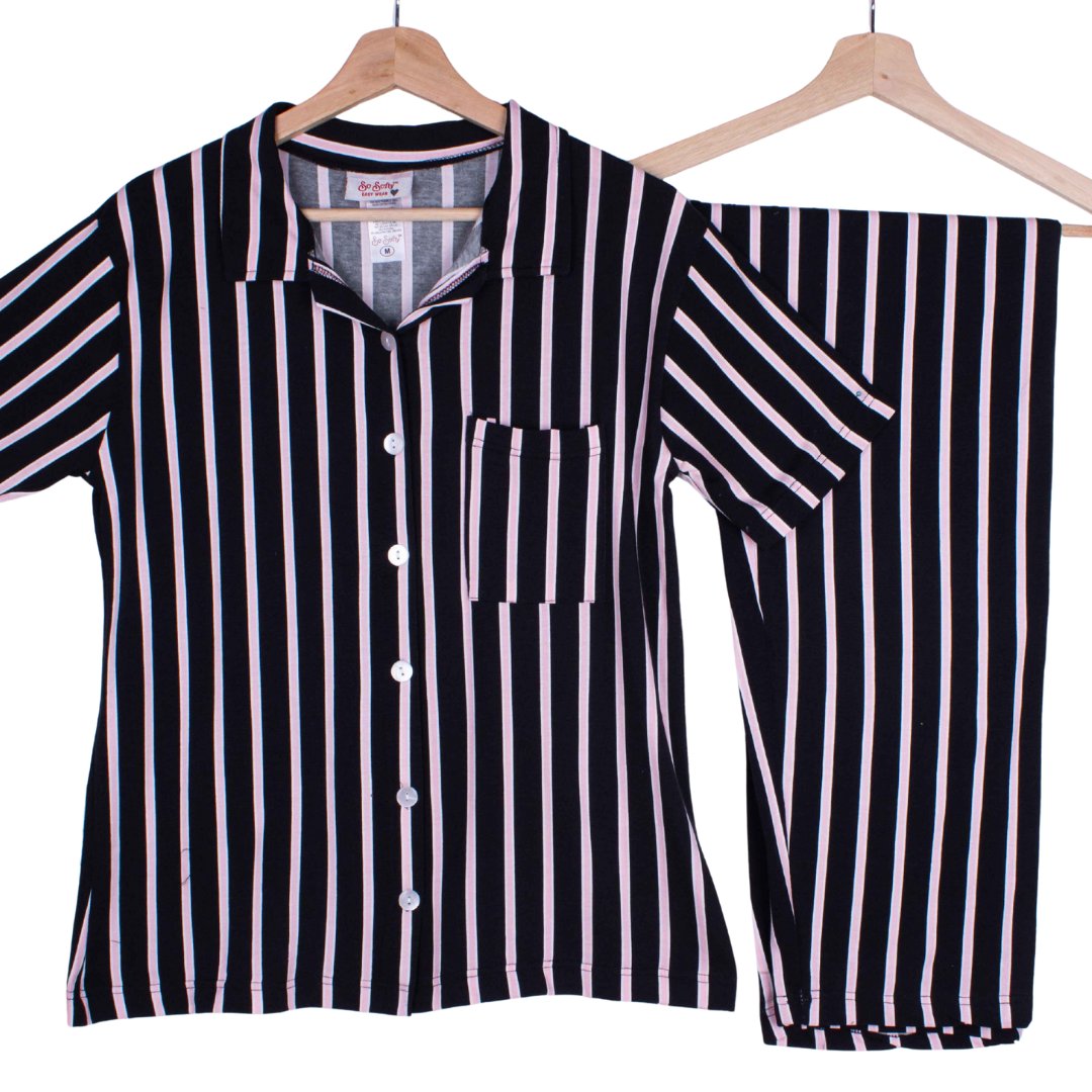 Black Pink Stripes