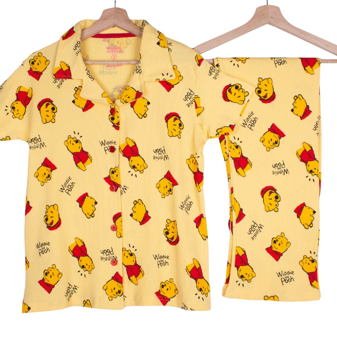 New Winnie Pooh (Button Ups Ribbed)