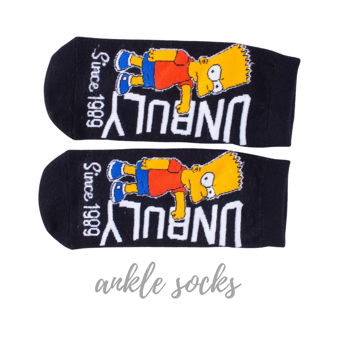 Unruly Simpsons (Ankle Socks)