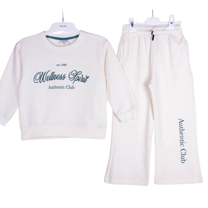 Wellness Club White Bell Bottom