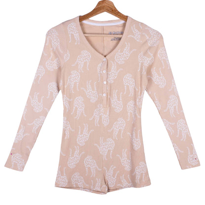 Leopard Beige Jumpsuit