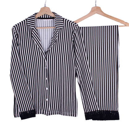 Midnight Stripe Lace